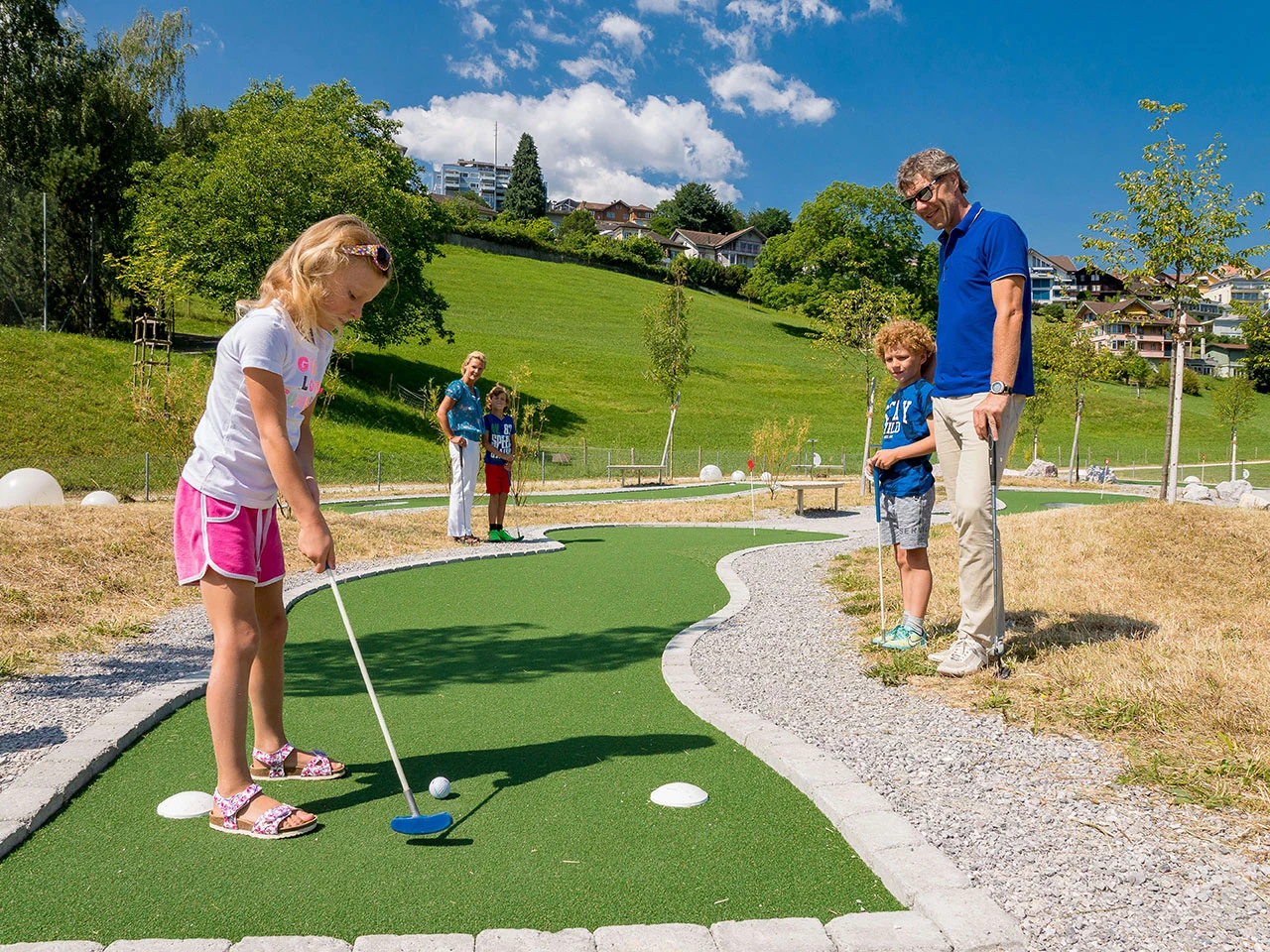 Minigolf spielen